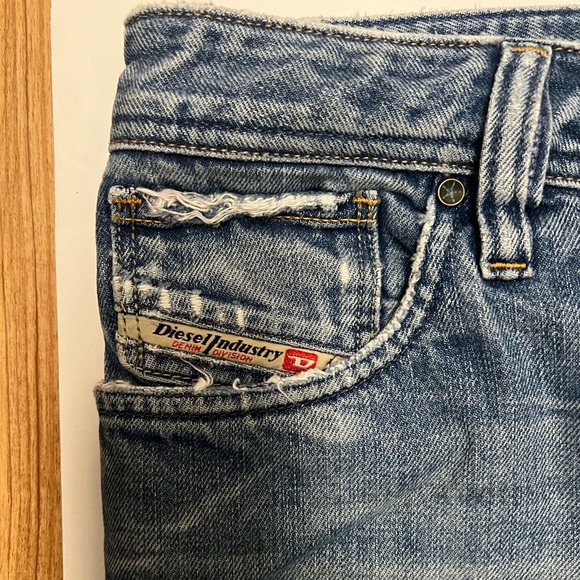 Diesel Men’s Bootcut ZAF Denim Jeans size  33W Cowboy Western Italy Made - Picture 5 of 14